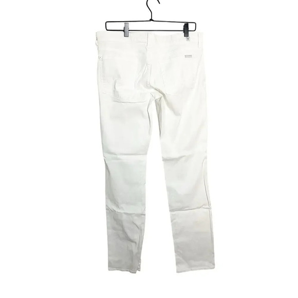 7 For All Mankind Straight Leg Jeans in Clean White Size 32 Denim Jean Revolve - Picture 2 of 4